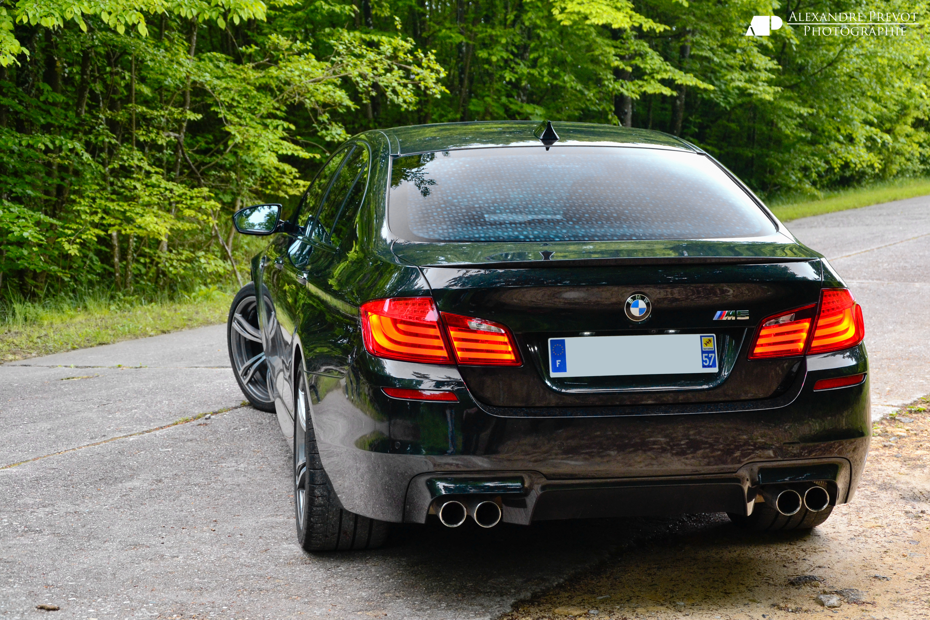 BMW 5 Series F10 rear almostcarreviews